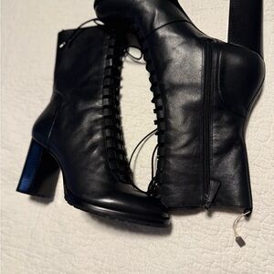 Alexander BIRMAN lace-up Leather Boots Size 38 1/2